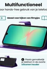 Forterra Forterra Samsung Galaxy A26 Hoesje Bookcase Met Screenprotector - Paars
