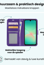 Forterra Forterra Samsung Galaxy A26 Hoesje Bookcase Met Screenprotector - Paars