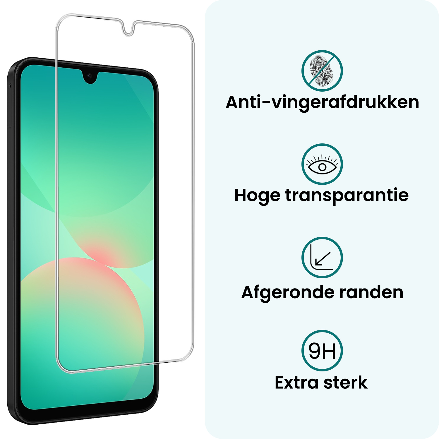 Forterra Forterra Samsung Galaxy A26 Hoesje Bookcase Met Screenprotector - Rood