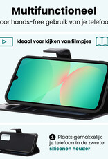 Forterra Forterra Samsung Galaxy A26 Hoesje Bookcase Met Screenprotector - Zwart