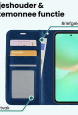 Forterra Forterra Samsung Galaxy A36 Hoesje Bookcase - Donkerblauw