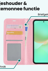 Forterra Forterra Samsung Galaxy A36 Hoesje Bookcase - Lichtroze