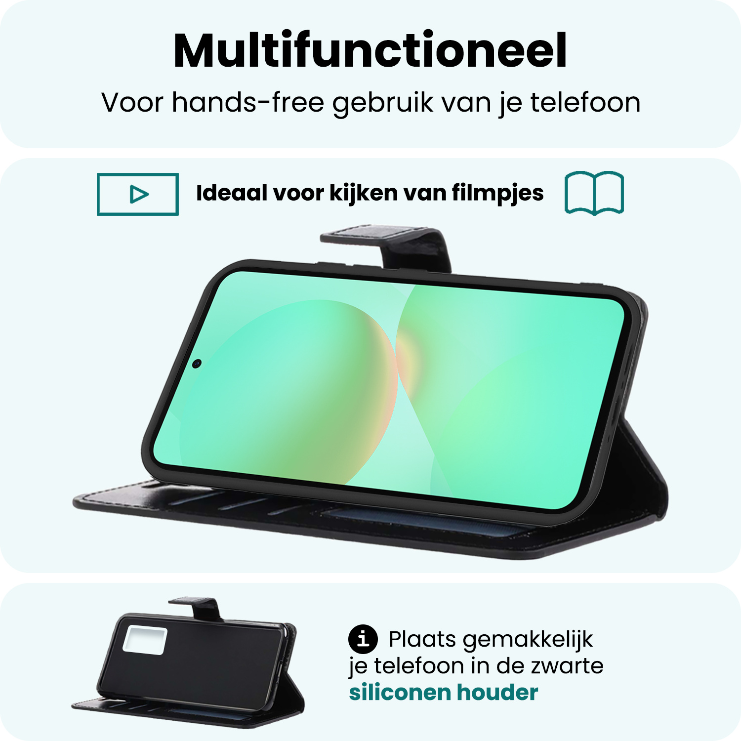 Forterra Forterra Samsung Galaxy A36 Hoesje Bookcase - Zwart