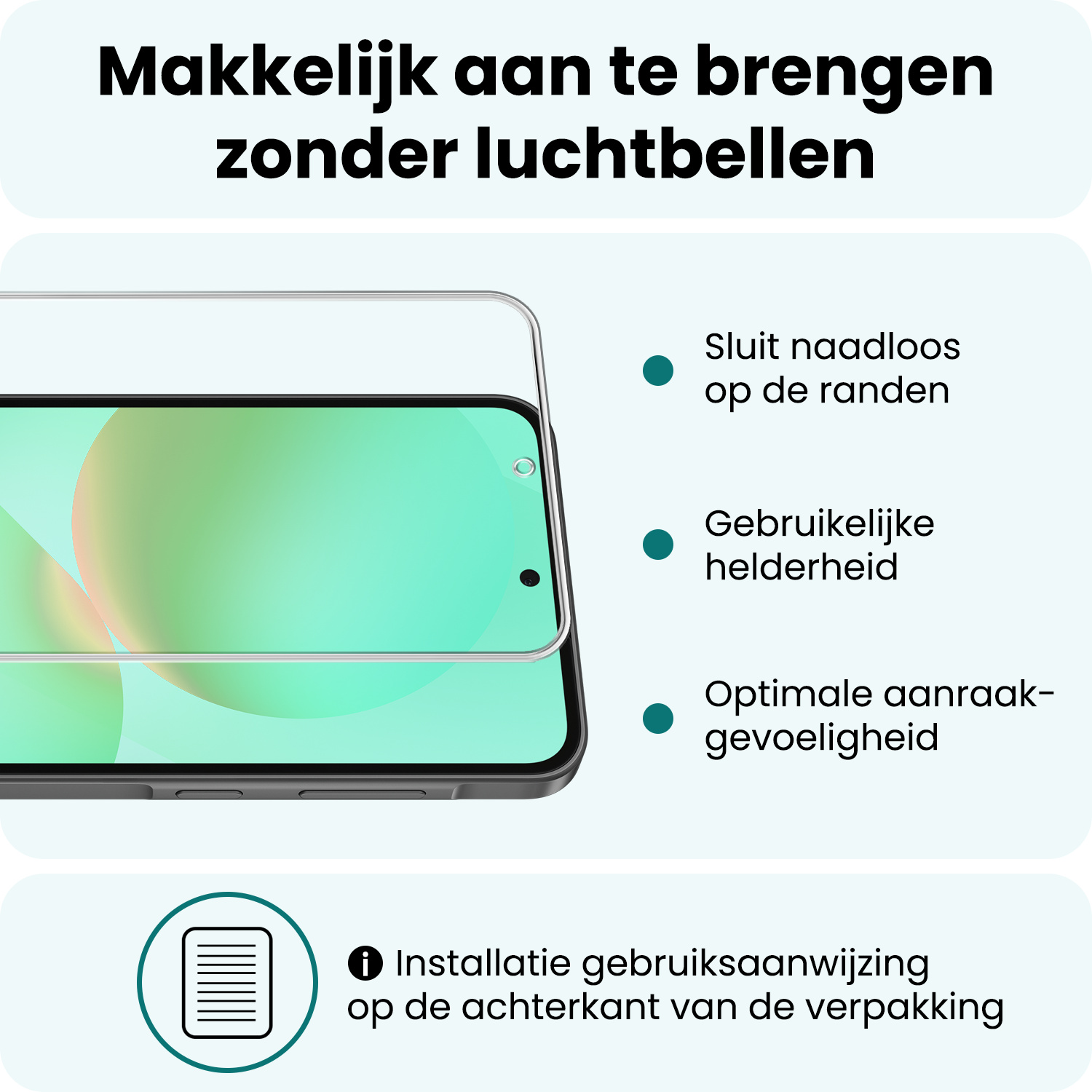 Forterra Forterra Samsung Galaxy A36 Hoesje Bookcase Met Screenprotector - Wit