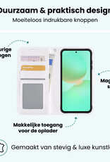 Forterra Forterra Samsung Galaxy A36 Hoesje Bookcase Met Screenprotector - Wit