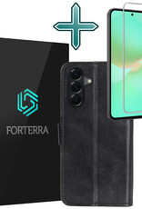 Forterra Forterra Samsung Galaxy A36 Hoesje Bookcase Met Screenprotector - Zwart