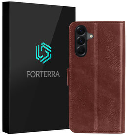 Forterra Forterra Samsung Galaxy A56 Hoesje Bookcase - Bruin