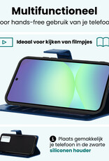 Forterra Forterra Samsung Galaxy A56 Hoesje Bookcase - Donkerblauw