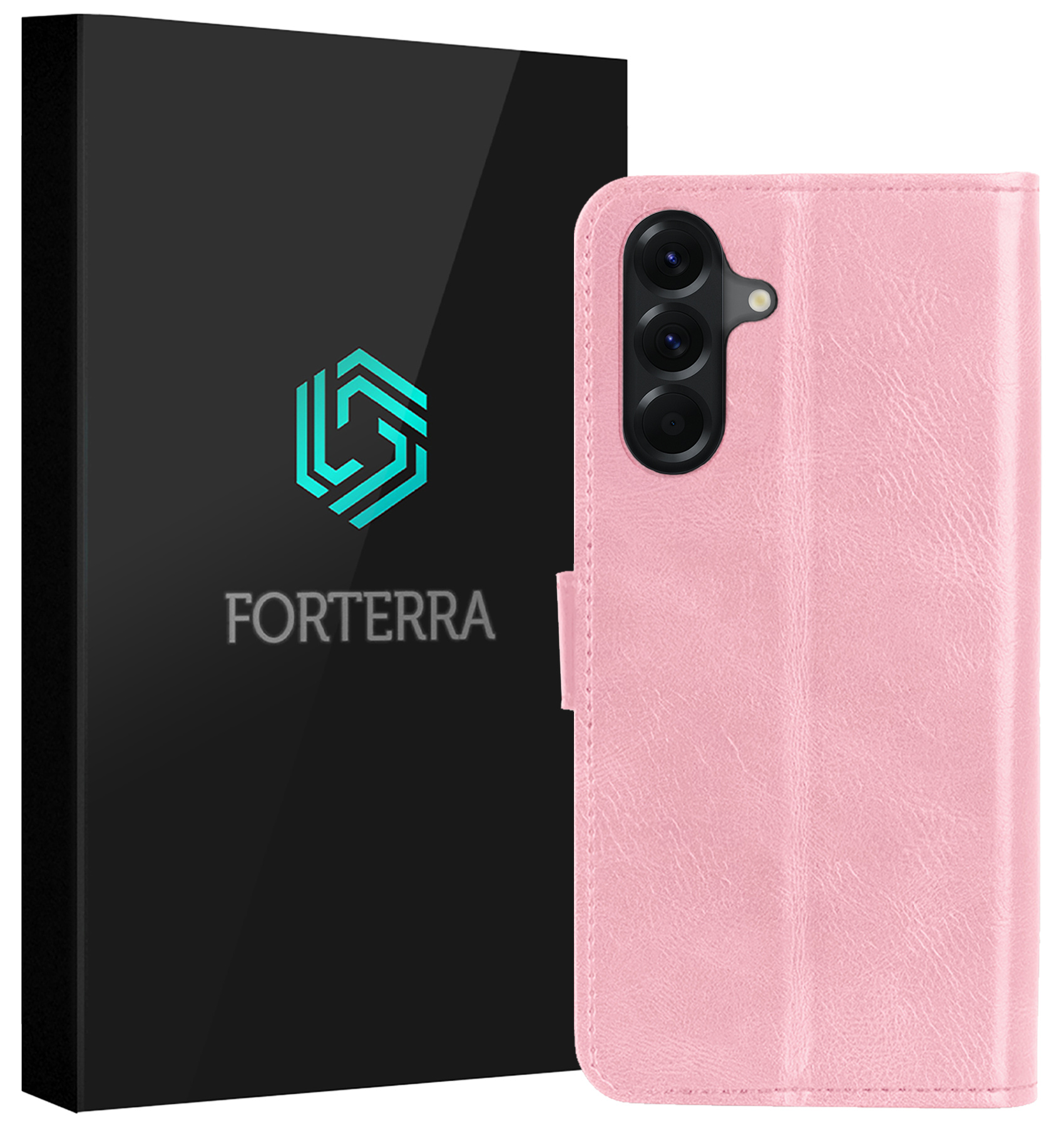 Forterra Forterra Samsung Galaxy A56 Hoesje Bookcase - Lichtroze