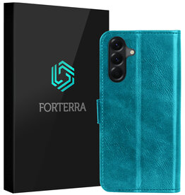 Forterra Forterra Samsung Galaxy A56 Hoesje Bookcase - Turquoise