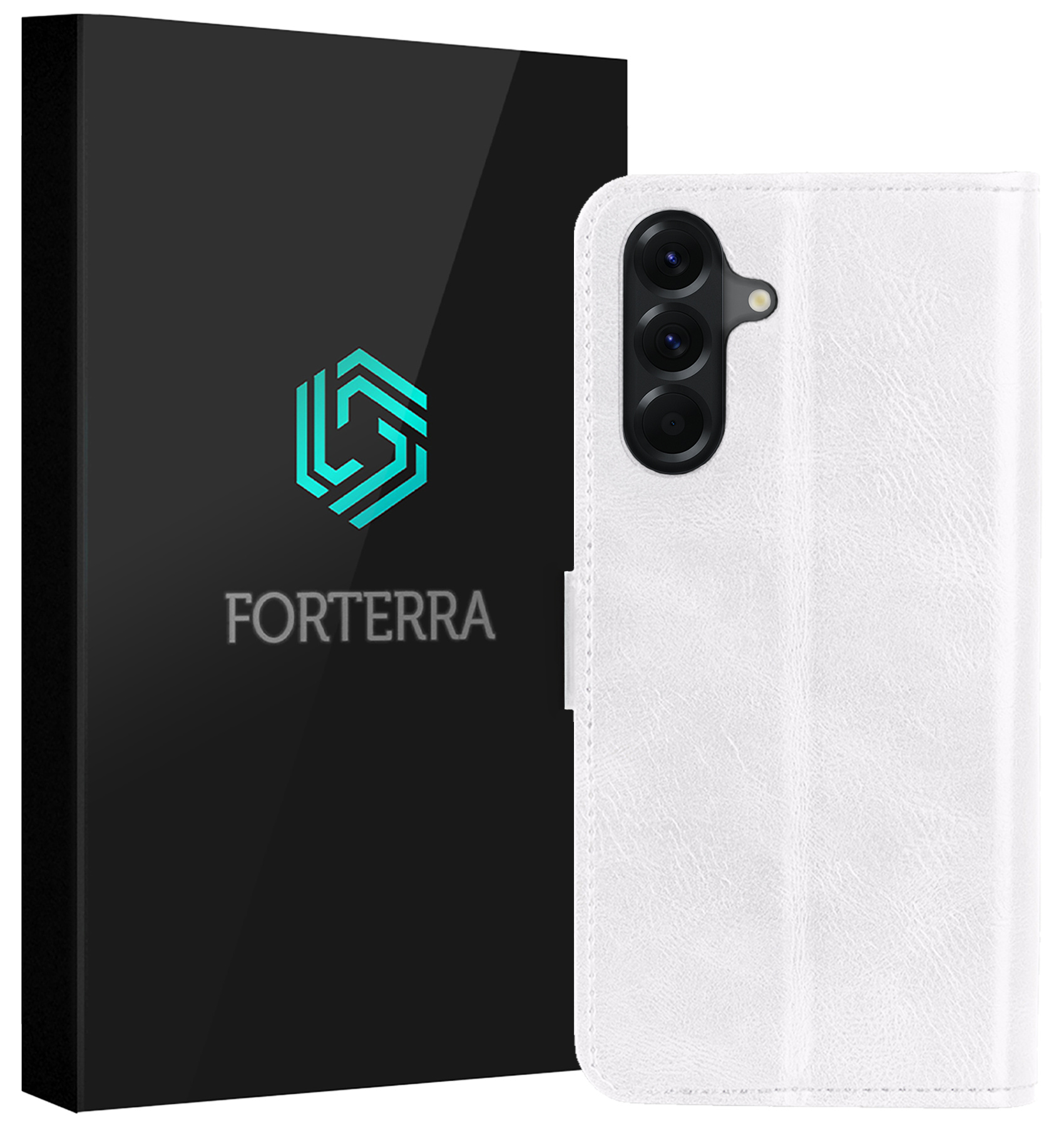 Forterra Forterra Samsung Galaxy A56 Hoesje Bookcase - Wit