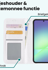 Forterra Forterra Samsung Galaxy A56 Hoesje Bookcase - Wit