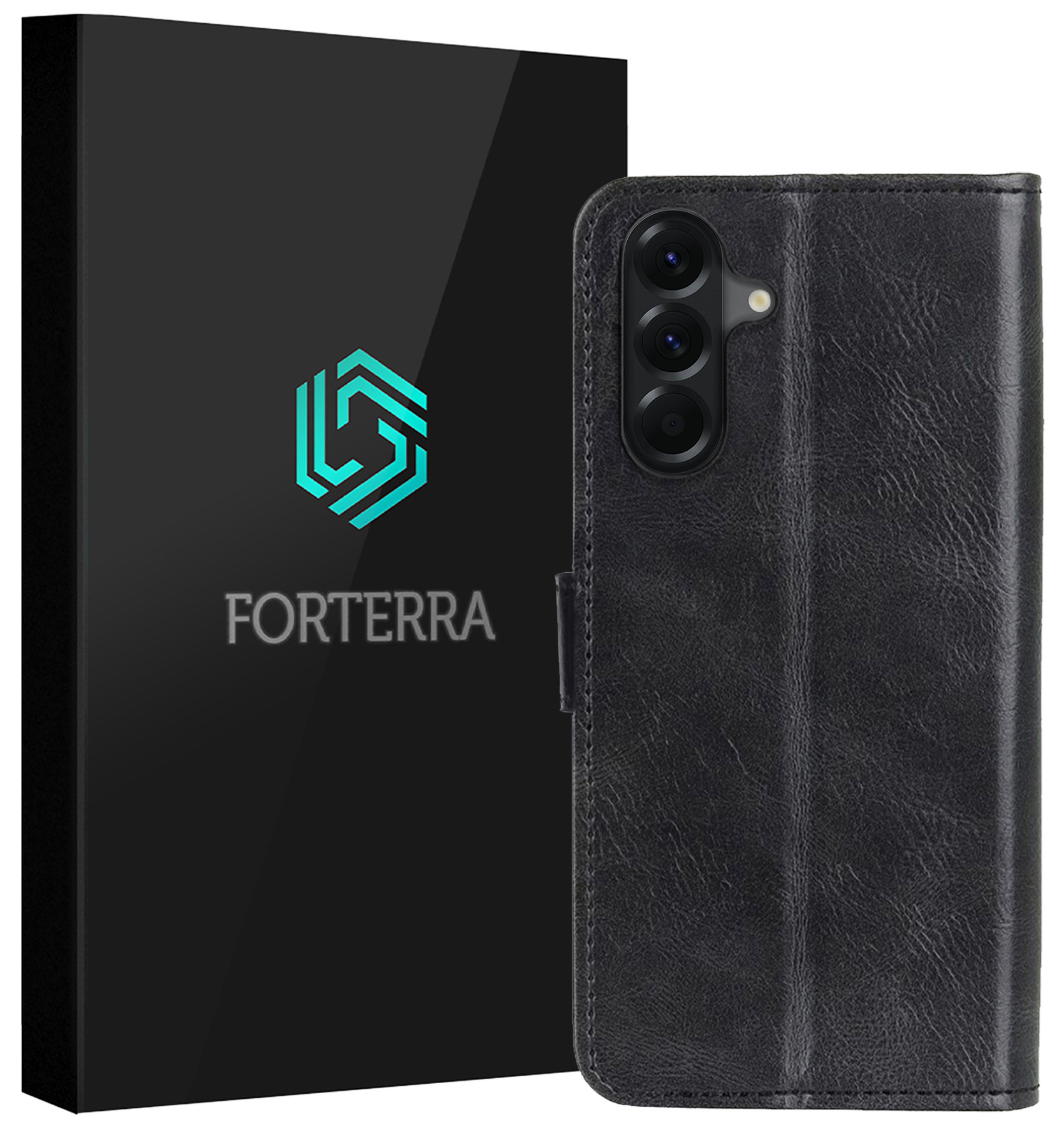 Forterra Forterra Samsung Galaxy A56 Hoesje Bookcase - Zwart
