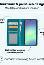 Forterra Forterra Samsung Galaxy A56 Hoesje Bookcase Met Screenprotector - Turquoise