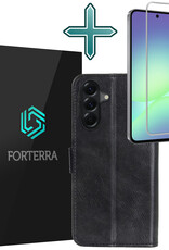 Forterra Forterra Samsung Galaxy A56 Hoesje Bookcase Met Screenprotector - Zwart