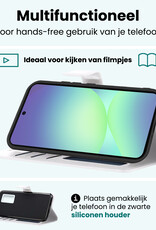 Forterra Forterra Samsung Galaxy A56 Hoesje Bookcase Met 2x Screenprotector - Wit