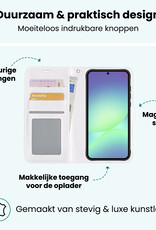 Forterra Forterra Samsung Galaxy A56 Hoesje Bookcase Met 2x Screenprotector - Wit