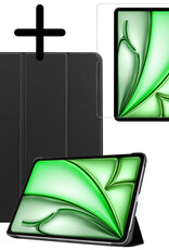 BASEY. BASEY. iPad Air 7 (13 inch) Hoesje Met Screenprotector - Zwart