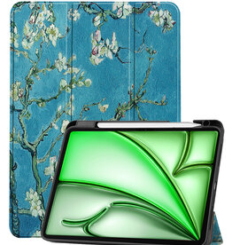 BASEY. BASEY. iPad Air 7 (13 inch) Hoesje Met Uitsparing Apple Pencil - Bloemen