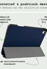 BASEY. BASEY. iPad Air 7 (13 inch) Hoesje Met Uitsparing Apple Pencil - Donkerblauw