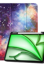 BASEY. BASEY. iPad Air 7 (13 inch) Hoesje Met Uitsparing Apple Pencil - Galaxy