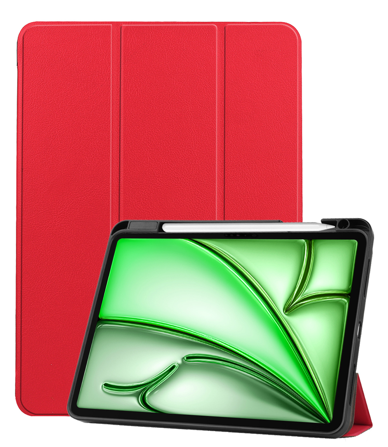 BASEY. BASEY. iPad Air 7 (13 inch) Hoesje Met Uitsparing Apple Pencil - Rood