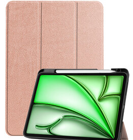 BASEY. BASEY. iPad Air 7 (13 inch) Hoesje Met Uitsparing Apple Pencil - Rose Goud
