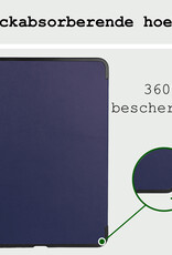 BASEY. BASEY. iPad Air 7 (13 inch) Hoesje Met Uitsparing Apple Pencil Met Screenprotector - Donkerblauw