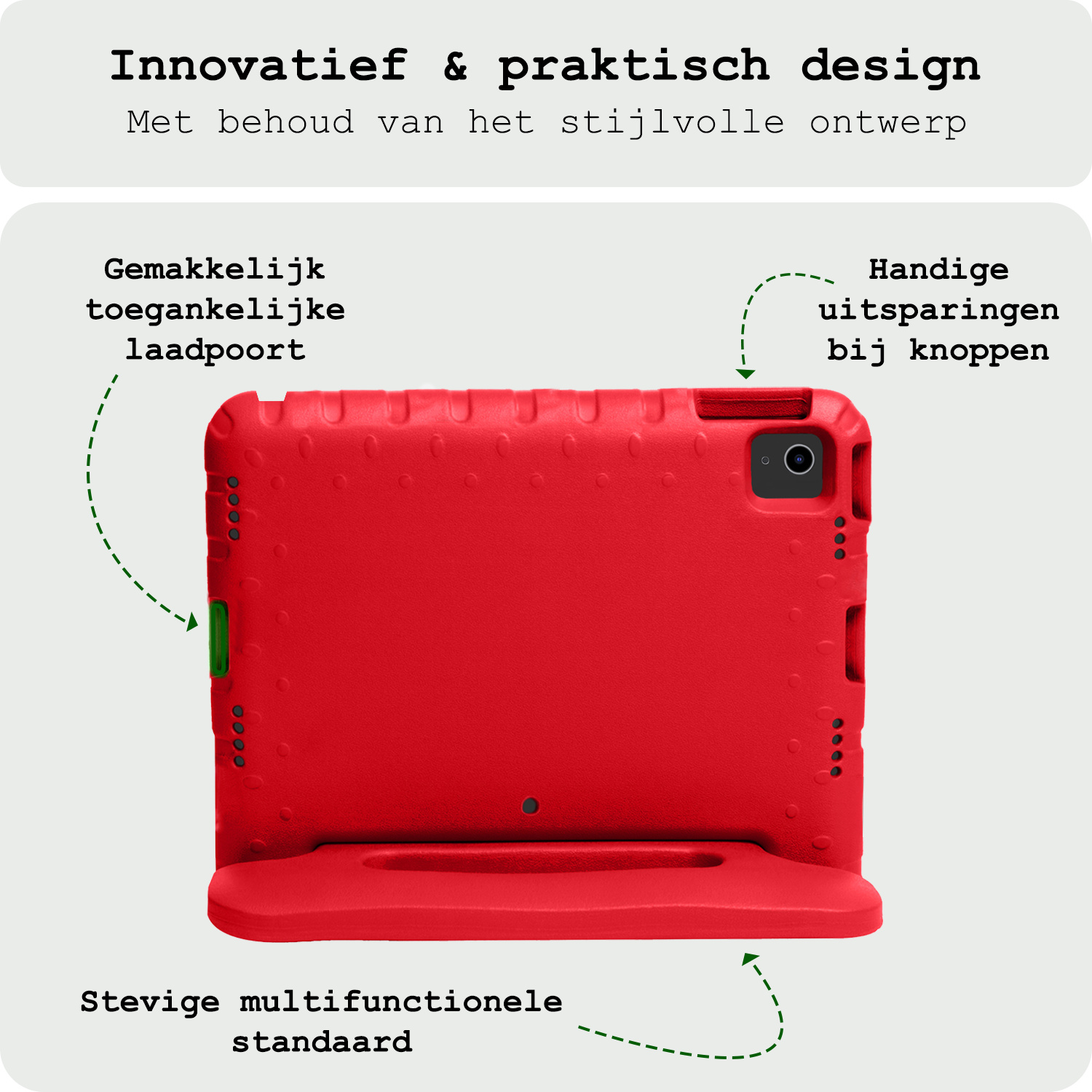 BASEY. BASEY. iPad Air 7 (13 inch) Kinderhoes - Rood