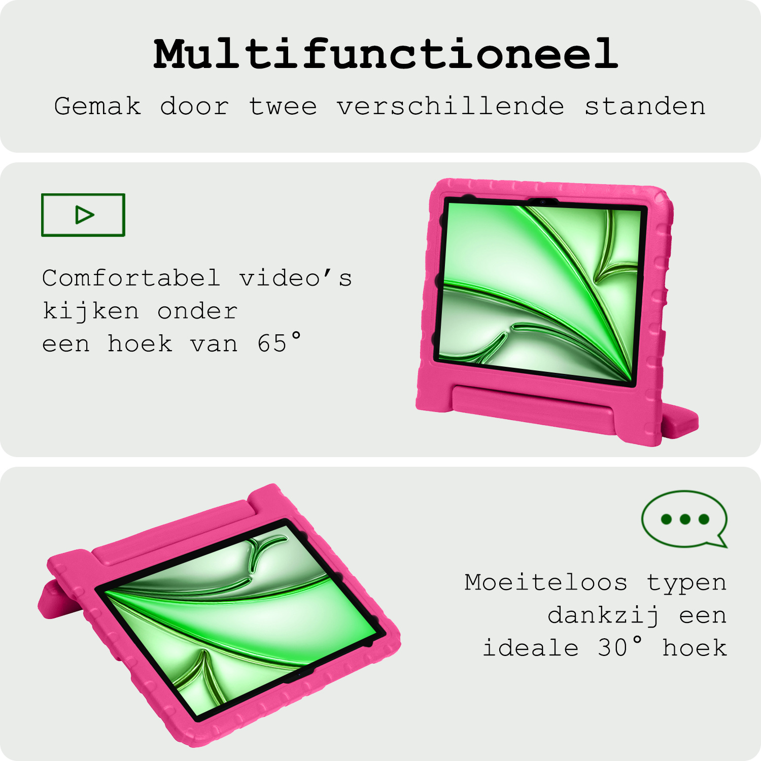 BASEY. BASEY. iPad Air 7 (13 inch) Kinderhoes - Roze