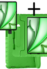 BASEY. BASEY. iPad Air 7 (13 inch) Kinderhoes Met Screenprotector - Groen