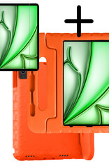 BASEY. BASEY. iPad Air 7 (13 inch) Kinderhoes Met Screenprotector - Oranje