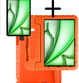 BASEY. BASEY. iPad Air 7 (13 inch) Kinderhoes Met Screenprotector - Oranje
