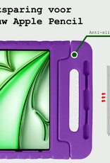 BASEY. BASEY. iPad Air 7 (13 inch) Kinderhoes Met Screenprotector - Paars