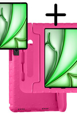 BASEY. BASEY. iPad Air 7 (13 inch) Kinderhoes Met Screenprotector - Roze