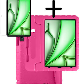 BASEY. BASEY. iPad Air 7 (13 inch) Kinderhoes Met Screenprotector - Roze