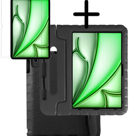 BASEY. BASEY. iPad Air 7 (13 inch) Kinderhoes Met Screenprotector - Zwart