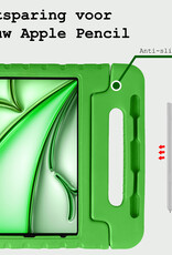 BASEY. BASEY. iPad Air 7 (13 inch) Kinderhoes Met 2x Screenprotector - Groen