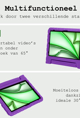 BASEY. BASEY. iPad Air 7 (13 inch) Kinderhoes Met 2x Screenprotector - Paars