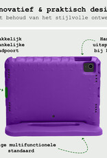 BASEY. BASEY. iPad Air 7 (13 inch) Kinderhoes Met 2x Screenprotector - Paars