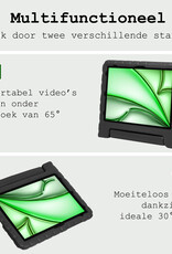 BASEY. BASEY. iPad Air 7 (13 inch) Kinderhoes Met 2x Screenprotector - Zwart