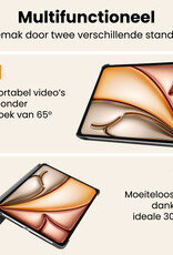 Nomfy Nomfy iPad Air 7 (13 inch) Hoesje Met Screenprotector - Grijs
