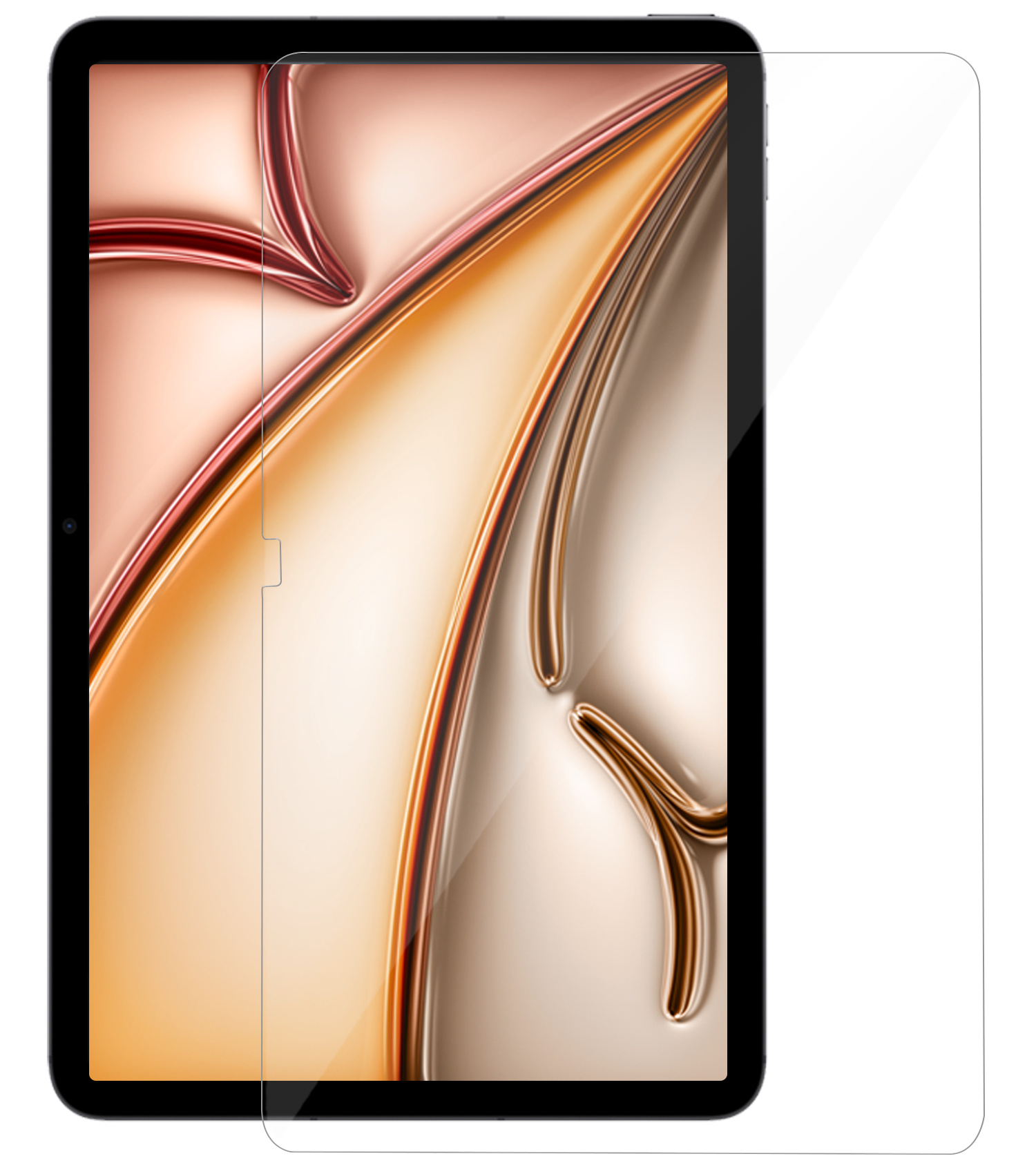 Nomfy Nomfy iPad Air 7 (13 inch) Hoesje Met Screenprotector - Rood