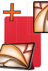 Nomfy Nomfy iPad Air 7 (13 inch) Hoesje Met Screenprotector - Rose Goud