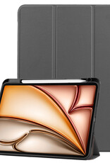Nomfy Nomfy iPad Air 7 (13 inch) Hoesje Met Uitsparing Apple Pencil - Grijs