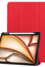 Nomfy Nomfy iPad Air 7 (13 inch) Hoesje Met Uitsparing Apple Pencil - Rood