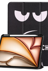 Nomfy Nomfy iPad Air 7 (13 inch) Hoesje Met Uitsparing Apple Pencil - Don't Touch