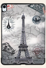 Nomfy Nomfy iPad Air 7 (13 inch) Hoesje Met Uitsparing Apple Pencil Met Screenprotector - Eiffeltoren