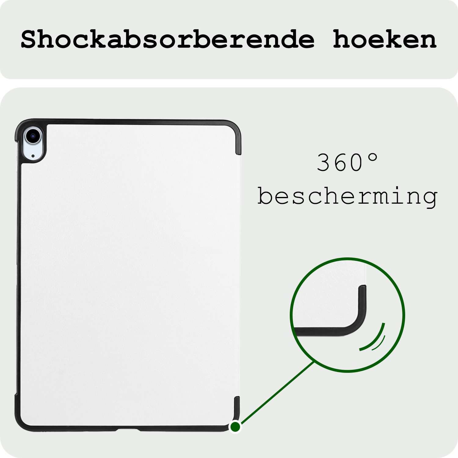 BASEY. BASEY. iPad Air 7 (11 inch) Hoesje - Wit