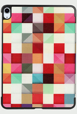 BASEY. BASEY. iPad Air 7 (11 inch) Hoesje Met Screenprotector - Blokken